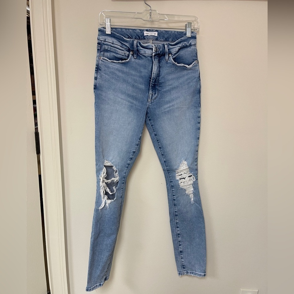 Good American: Women's Distressed Jeans, Size 27